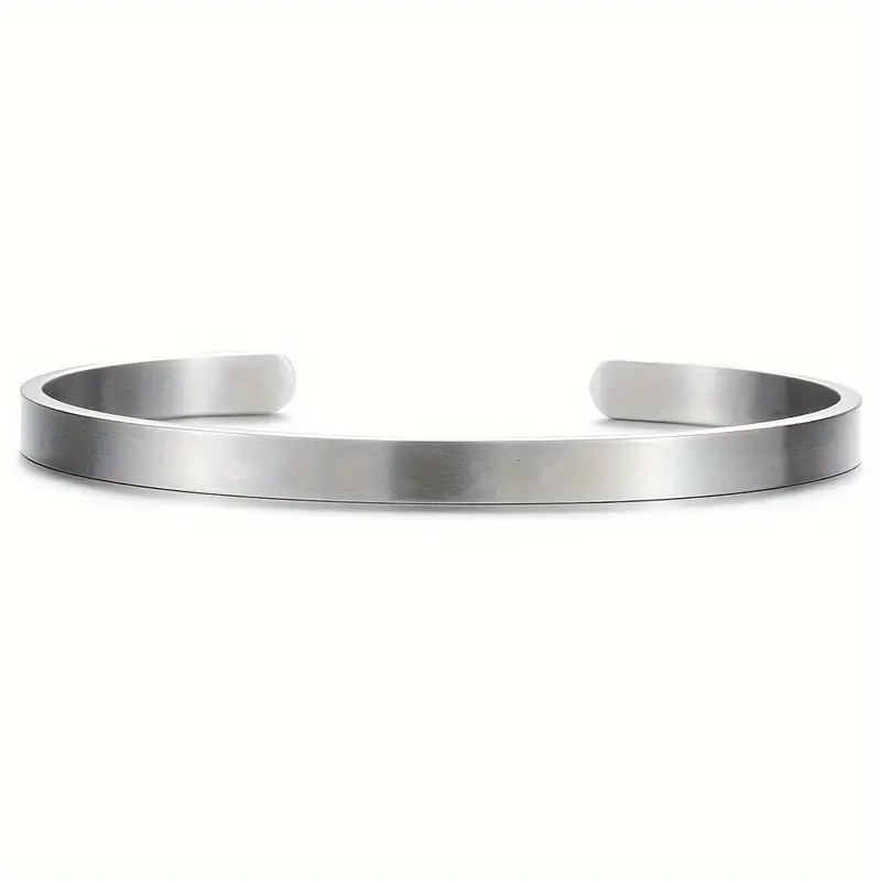 Graverat armband i rostfritt stål – romantisk gåva till pojkvän på årsdag eller Alla hjärtans dag