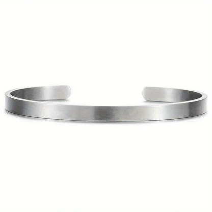 Graverat armband i rostfritt stål – romantisk gåva till pojkvän på årsdag eller Alla hjärtans dag
