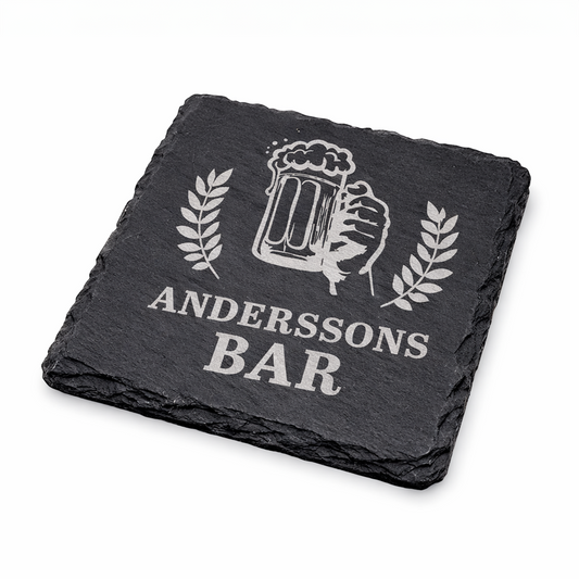 SKIFFERUNDERLÄGG MED PERSONLIG GRAVYR