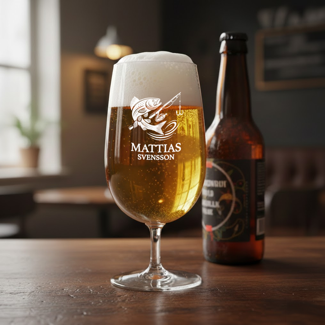 ÖLGLAS MED PERSONLIG GRAVYR