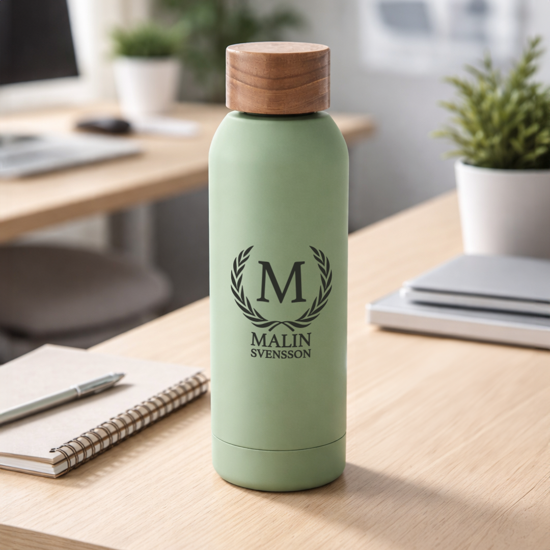 VATTENFLASKA MED PERSONLIG GRAVYR