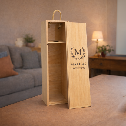 VINBOX MED PERSONLIG GRAVYR