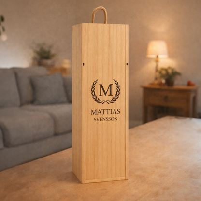 VINBOX MED PERSONLIG GRAVYR